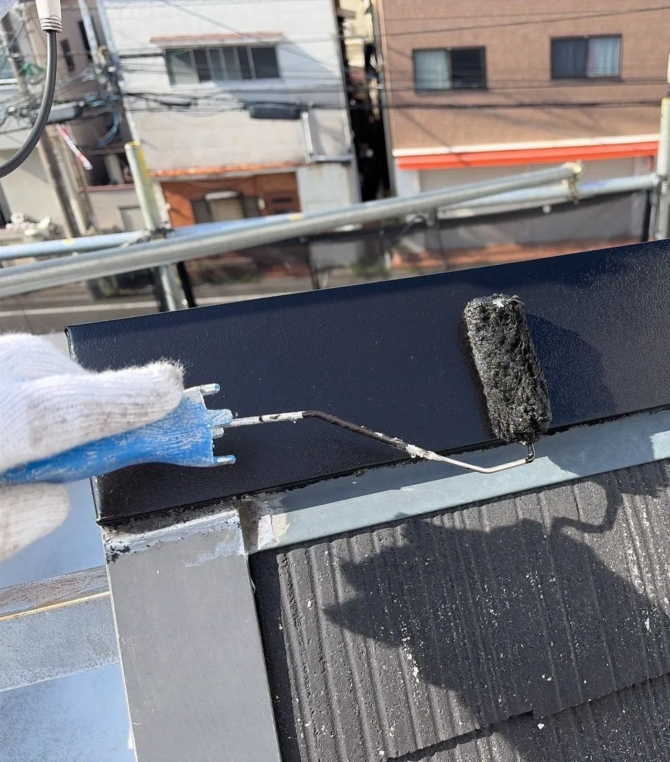 屋根板金　錆止め