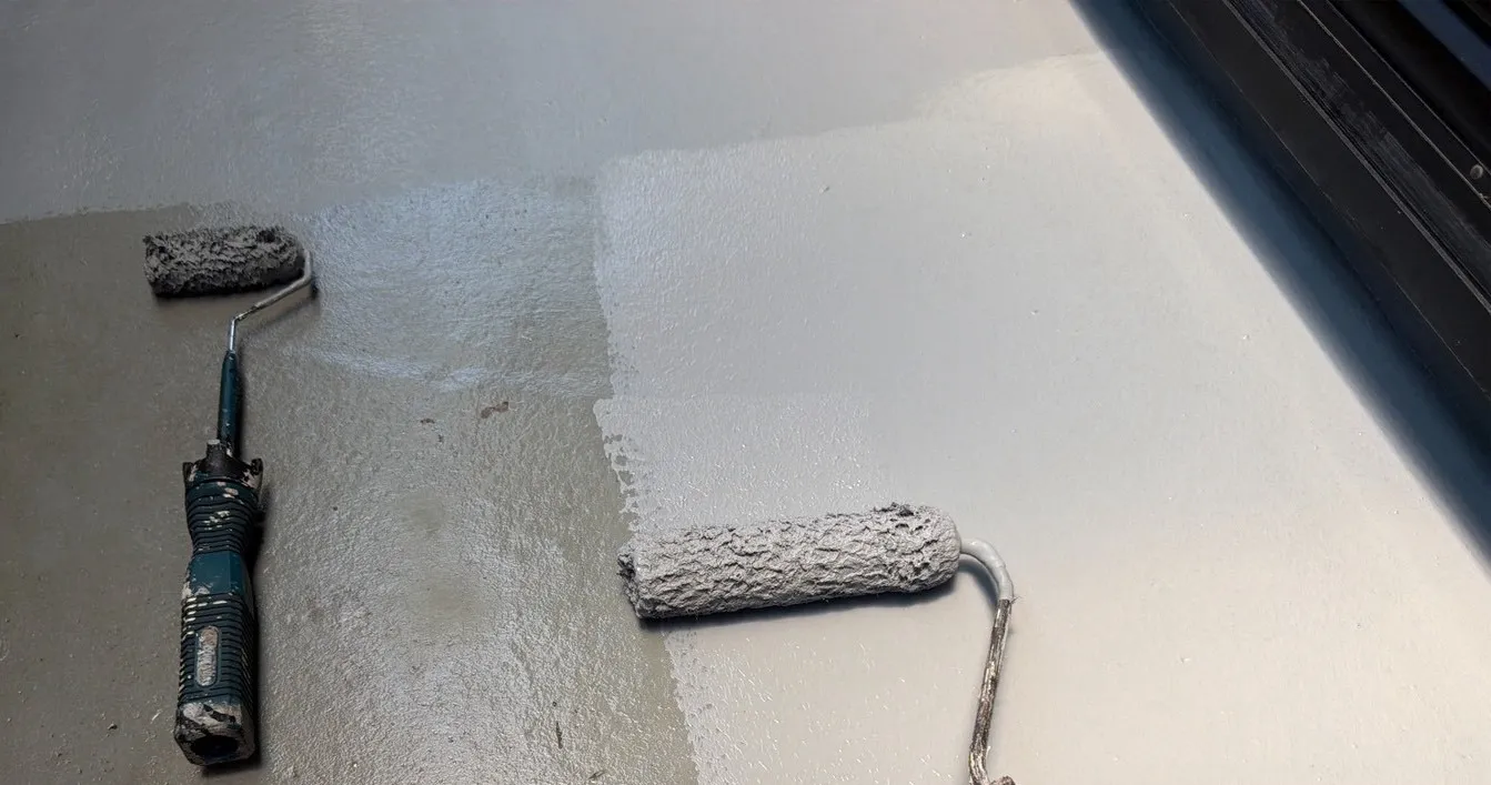 防水　ウレタン1層目